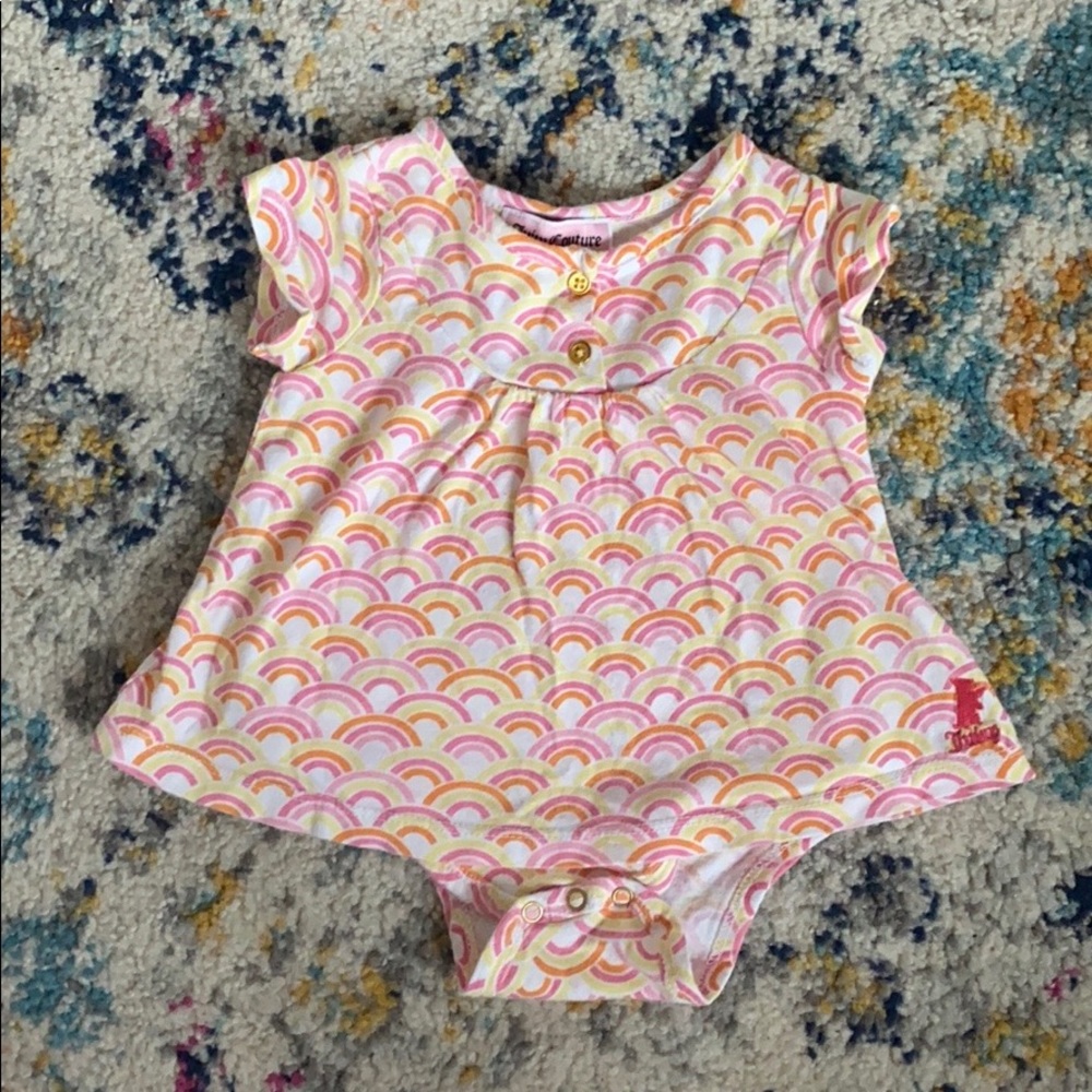 Juicy Couture onesie t shirt dress. 0-3 months.